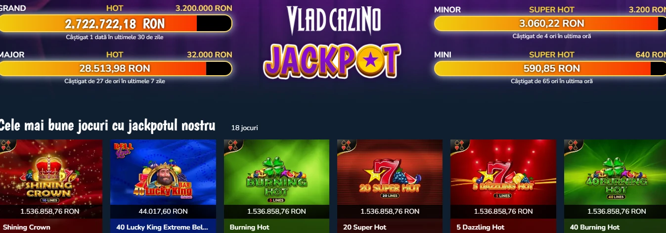 Vlad Casino Live Jackpot